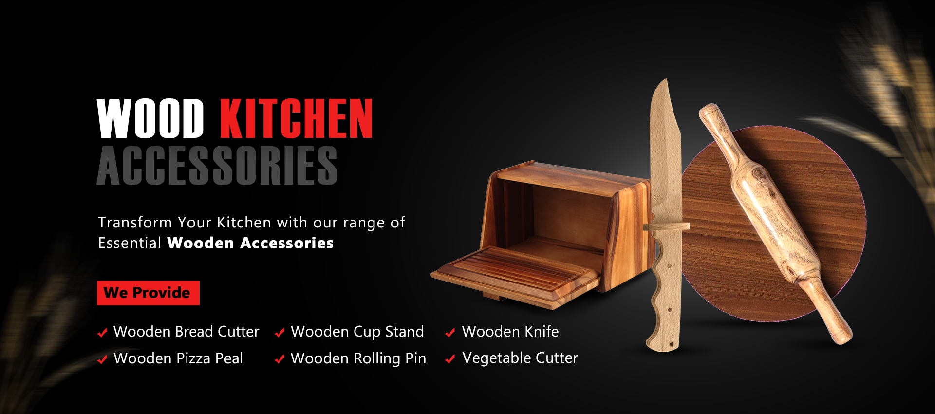 Wood Kithen Accessories